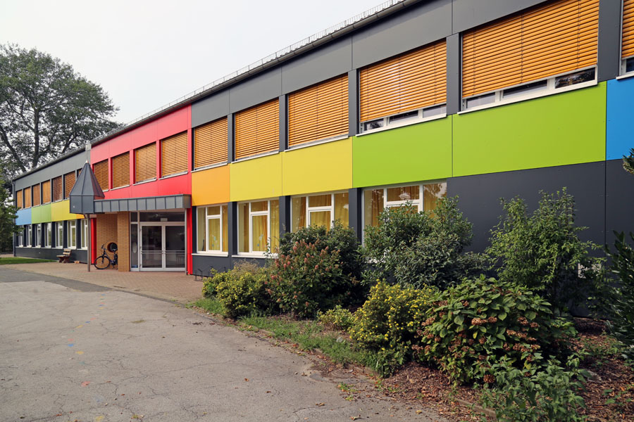 Modernisierung der Fassade einer Kindertagesstätte